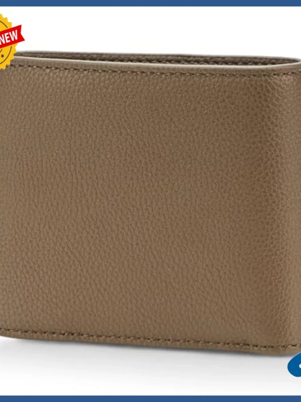 Men's Bi-Fold Wallet with Coin Holder, Polyurethane Material